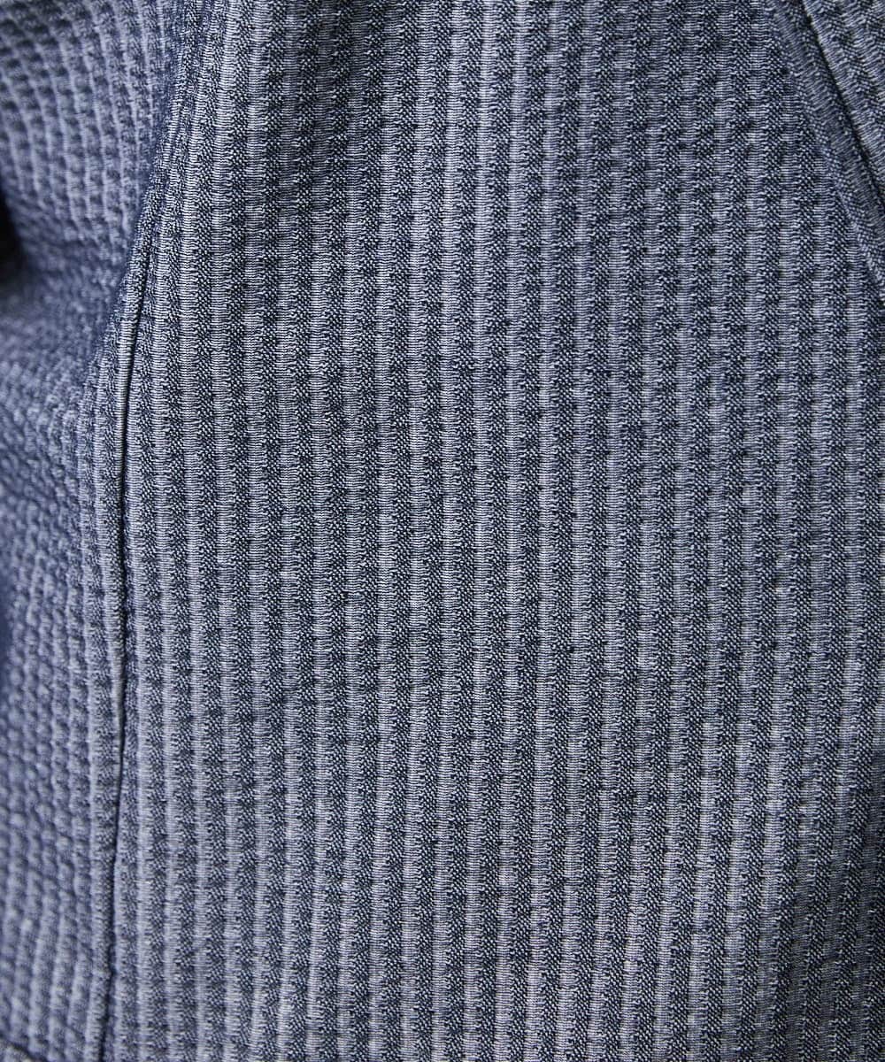 MKDGV52130 MK MICHEL KLEIN HOMME(MKミッシェルクランオム) 【ON/OFF対応】サッカージャージ ジャーディガン ブルー