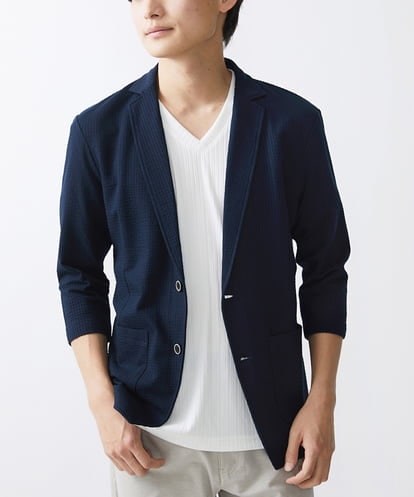 MKDGV52130 MK MICHEL KLEIN HOMME 【ON/OFF対応】サッカージャージ ジャーディガン