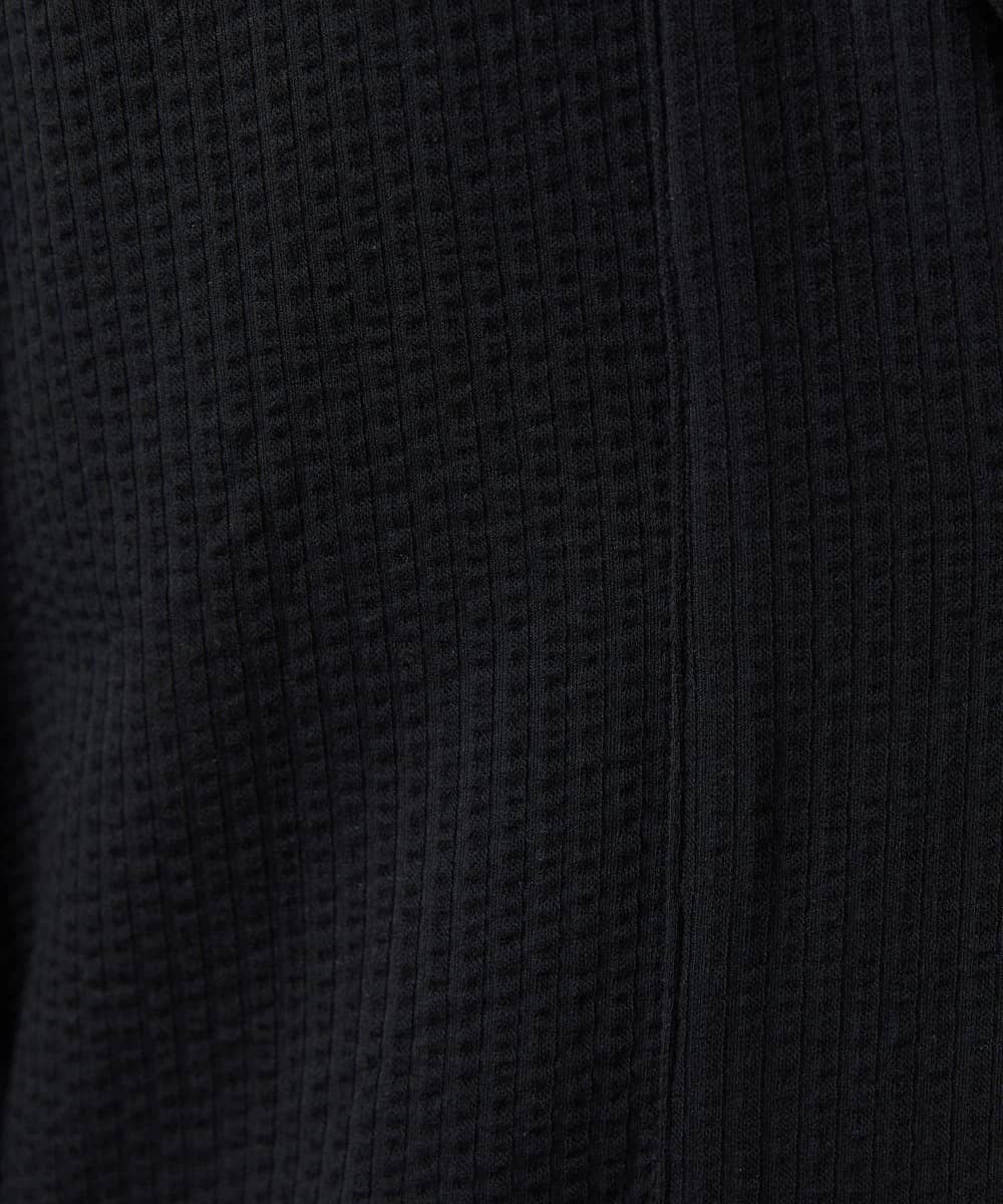MKDGV52130 MK MICHEL KLEIN HOMME(MKミッシェルクランオム) 【ON/OFF対応】サッカージャージ ジャーディガン ブラック