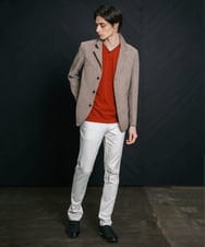 MKDGV60230 MK MICHEL KLEIN HOMME(MKミッシェルクランオム) コンバーチブルジャケット / Refiax ブラウン(86)