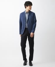 MKDGV62230 MK MICHEL KLEIN HOMME(MKミッシェルクランオム) 【日本製生地使用/セットアップ対応】テーラードジャケット /ポリラミークールマックス ブルー(55)