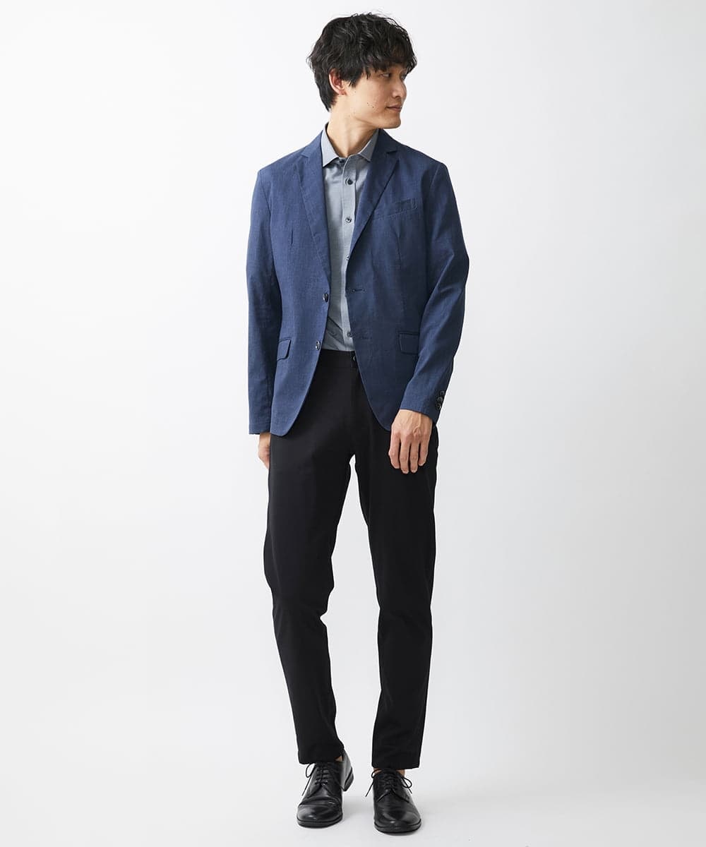 MKDGV62230 MK MICHEL KLEIN HOMME(MKミッシェルクランオム) 【日本製生地使用/セットアップ対応】テーラードジャケット /ポリラミークールマックス ブルー(55)