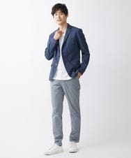 MKDGV62230 MK MICHEL KLEIN HOMME(MKミッシェルクランオム) 【日本製生地使用/セットアップ対応】テーラードジャケット /ポリラミークールマックス ブルー(55)