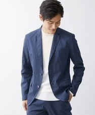 MKDGV62230 MK MICHEL KLEIN HOMME(MKミッシェルクランオム) 【日本製生地使用/セットアップ対応】テーラードジャケット /ポリラミークールマックス ブルー(55)