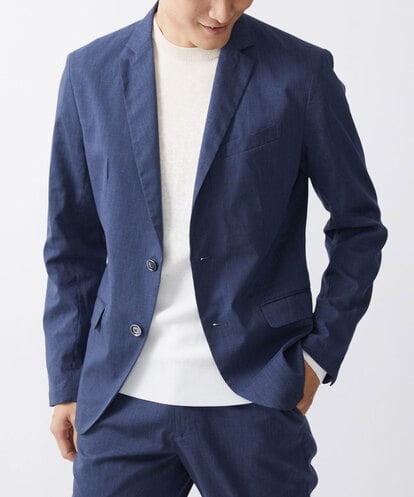 MKDGV62230 MK MICHEL KLEIN HOMME 【日本製生地使用/セットアップ対応】テーラードジャケット /ポリラミークールマックス