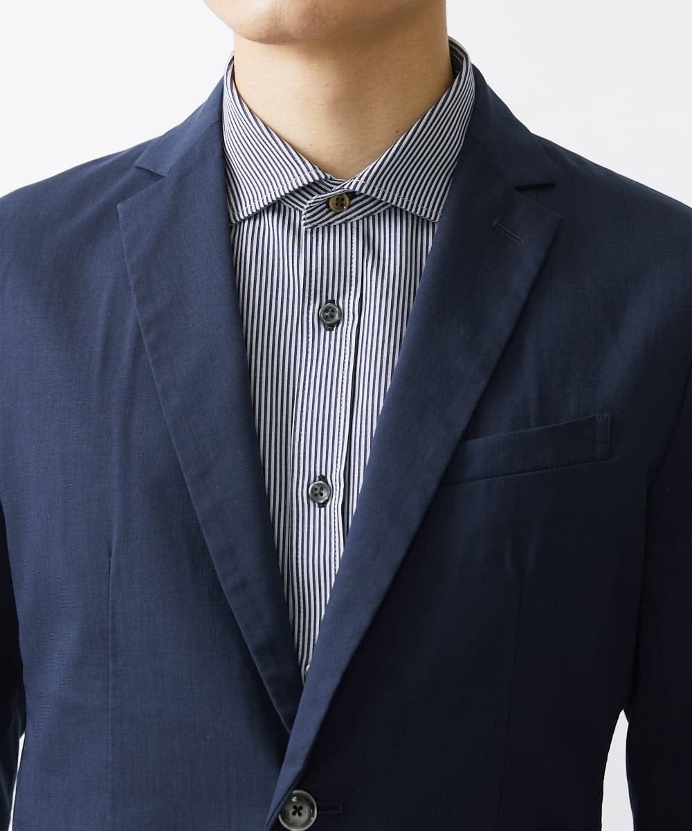 MKDGV62230 MK MICHEL KLEIN HOMME(MKミッシェルクランオム) 【日本製生地使用/セットアップ対応】テーラードジャケット /ポリラミークールマックス ネイビー(57)