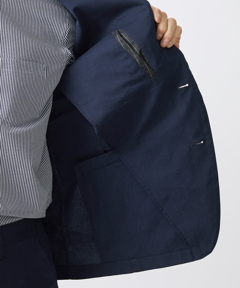 MKDGV62230 MK MICHEL KLEIN HOMME(MKミッシェルクランオム) 【日本製生地使用/セットアップ対応】テーラードジャケット /ポリラミークールマックス ネイビー(57)