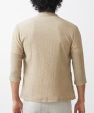 MKDGV63140 MK MICHEL KLEIN HOMME(MKミッシェルクランオム) 【大きいサイズあり】ジャーディガン / ラダーストライプ ベージュ