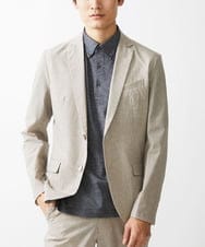 MKDGV65230 MK MICHEL KLEIN HOMME(MKミッシェルクランオム) COOLDOTS ROYAL PRINT【セットアップ対応】 ベージュ