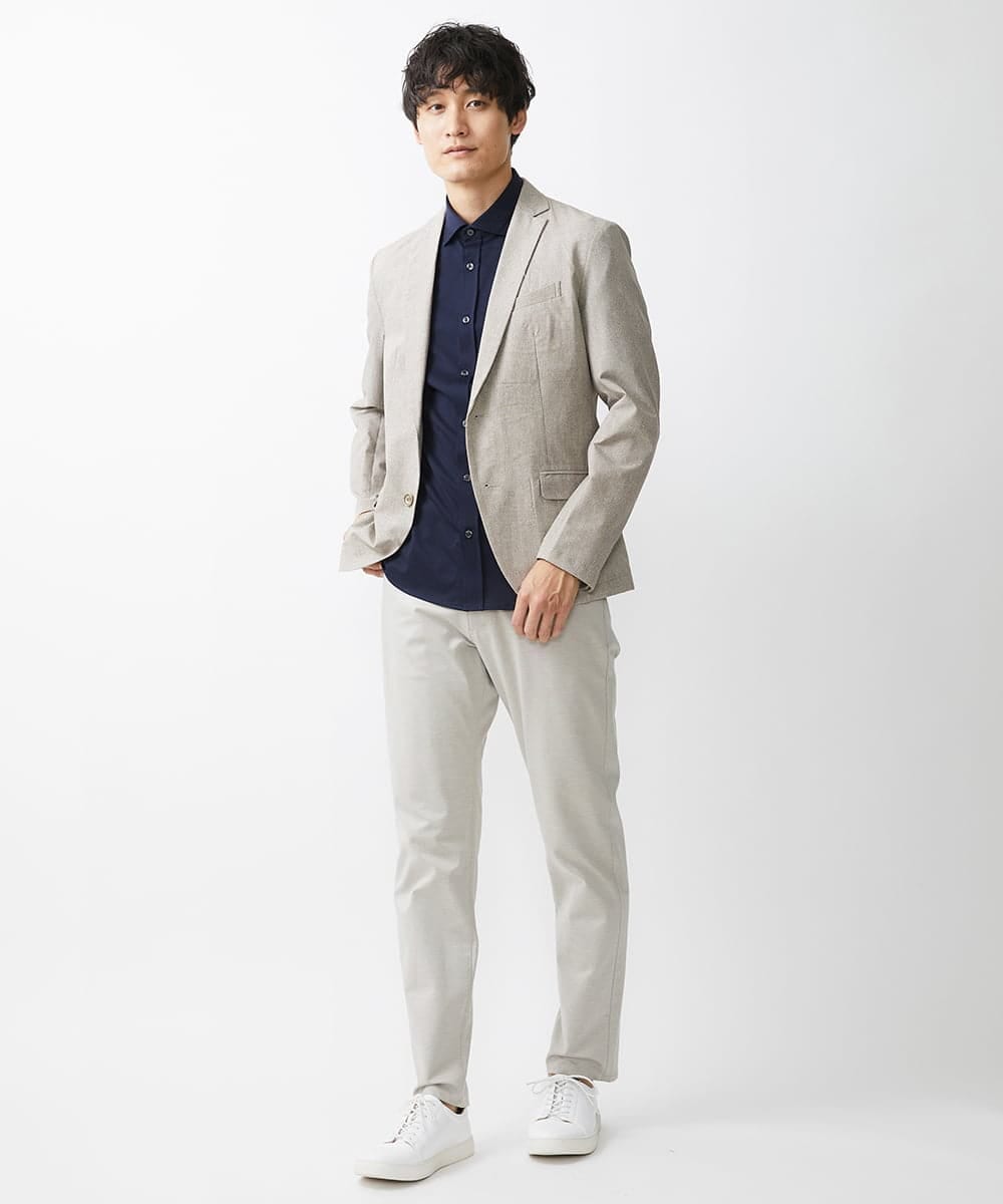 MKDGV65230 MK MICHEL KLEIN HOMME(MKミッシェルクランオム) COOLDOTS ROYAL PRINT【セットアップ対応】 ベージュ