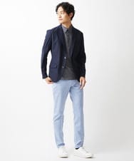 MKDGV66230 MK MICHEL KLEIN HOMME(MKミッシェルクランオム) トリコメッシュクールマックス/ジャケット【セットアップ対応】 ネイビー