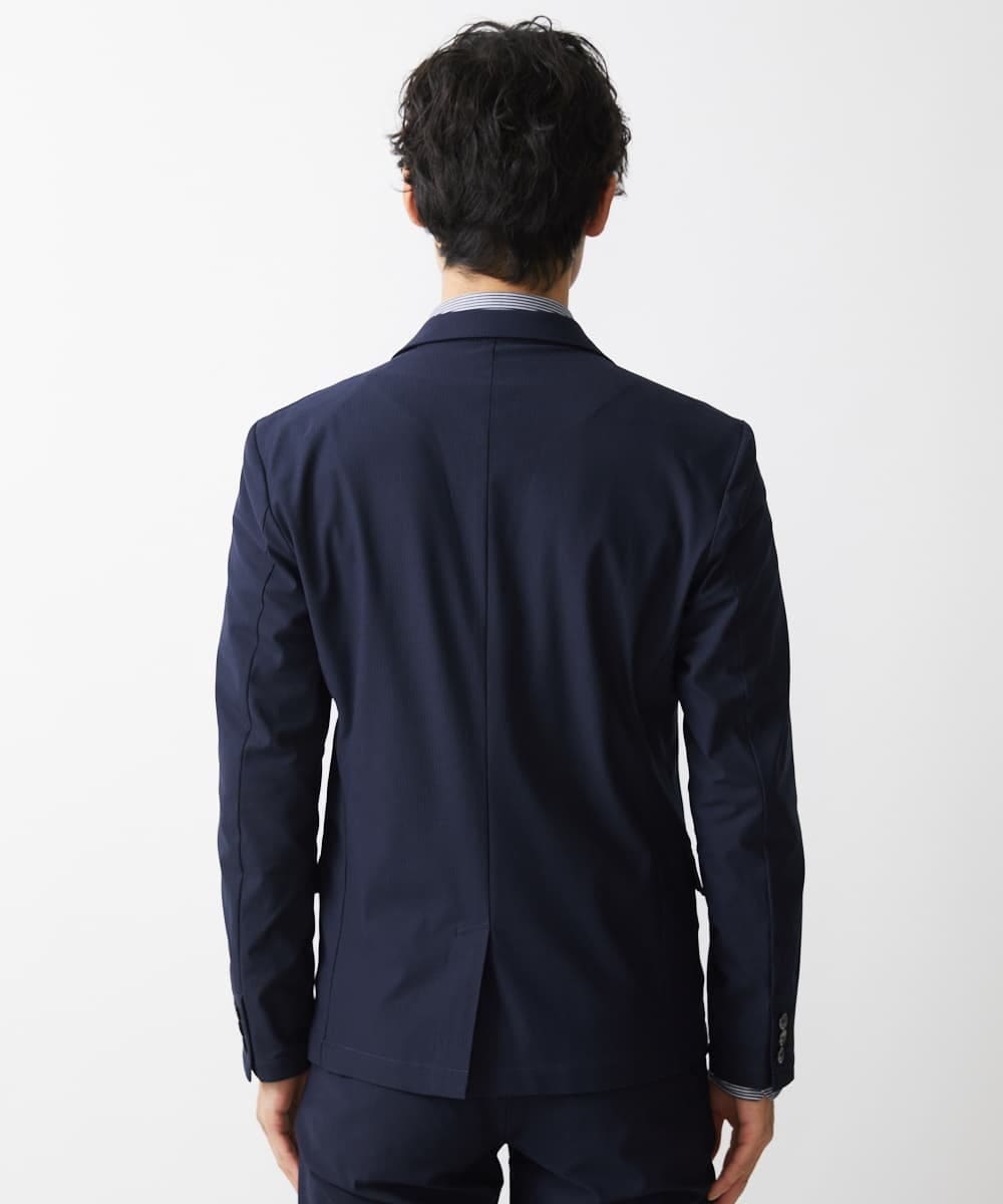 MKDGV66230 MK MICHEL KLEIN HOMME(MKミッシェルクランオム) トリコメッシュクールマックス/ジャケット【セットアップ対応】 ネイビー