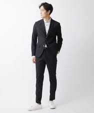 MKDGV66230 MK MICHEL KLEIN HOMME(MKミッシェルクランオム) トリコメッシュクールマックス/ジャケット【セットアップ対応】 ブラック