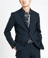 MKDGV72210 MK MICHEL KLEIN HOMME(MKミッシェルクランオム) 【全4サイズ展開/セットアップ対応】テーラードジャケット / Reflax  ネイビー(57)