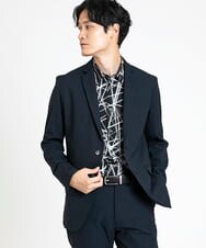 MKDGV72210 MK MICHEL KLEIN HOMME(MKミッシェルクランオム) 【全4サイズ展開/セットアップ対応】テーラードジャケット / Reflax  ネイビー(57)