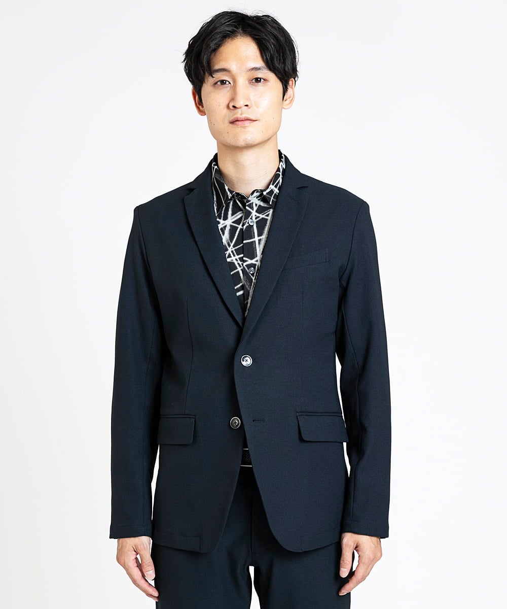MKDGV72210 MK MICHEL KLEIN HOMME(MKミッシェルクランオム) 【全4サイズ展開/セットアップ対応】テーラードジャケット / Reflax  ネイビー(57)