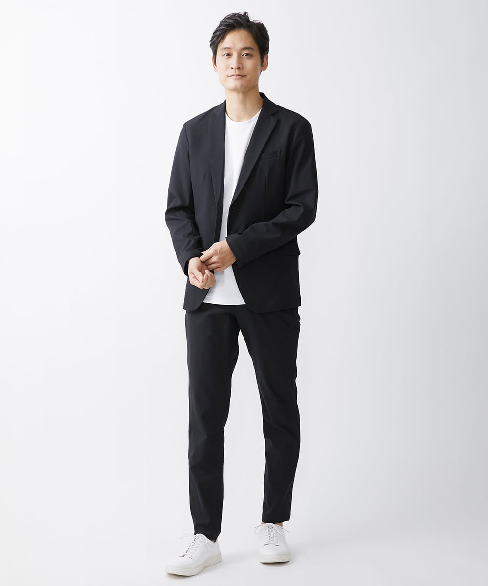 MKDGV72210 MK MICHEL KLEIN HOMME(MKミッシェルクランオム) 【全4サイズ展開/セットアップ対応】テーラードジャケット / Reflax  ブラック(94)