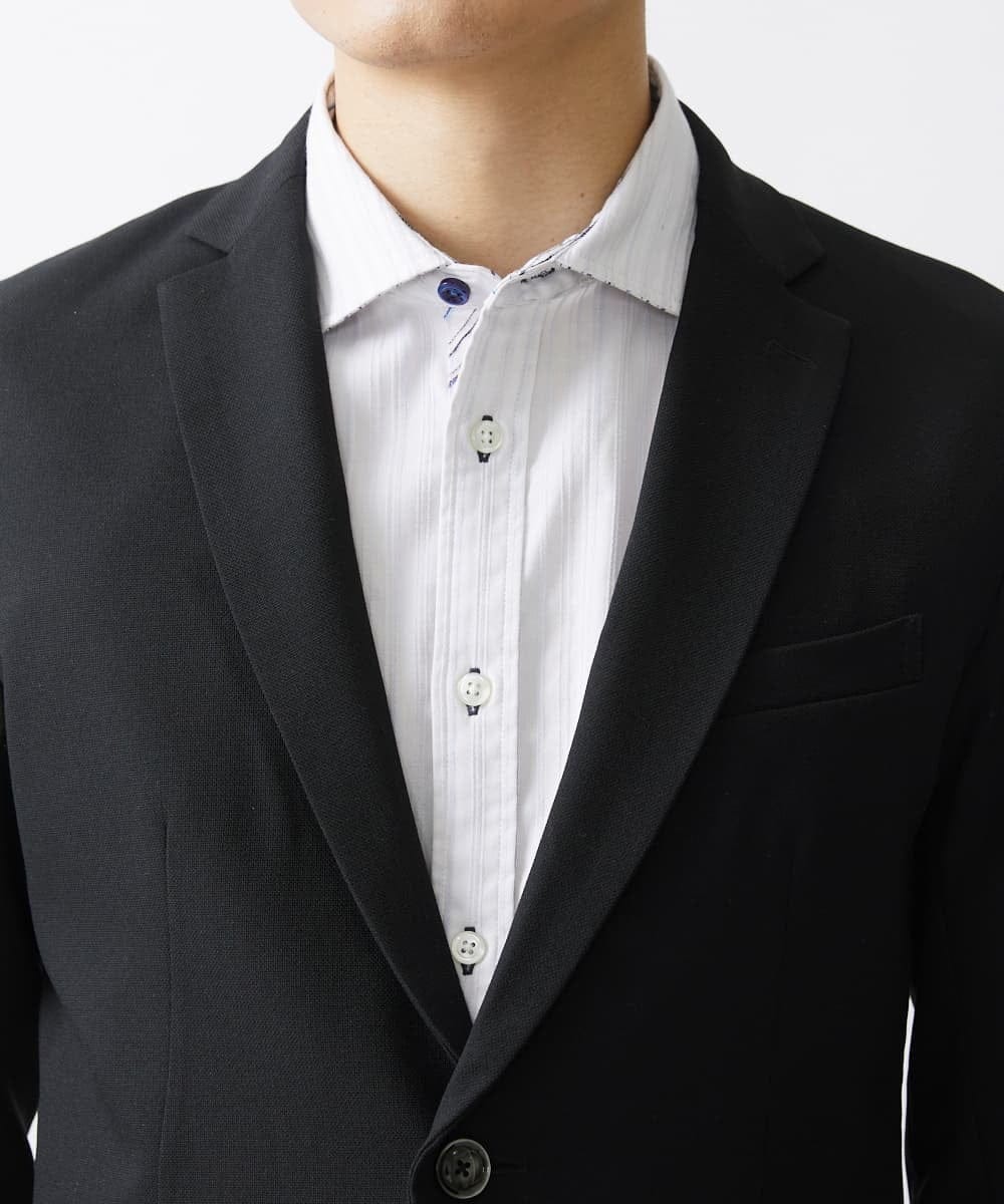 MKDGV72210 MK MICHEL KLEIN HOMME(MKミッシェルクランオム) 【全4サイズ展開/セットアップ対応】テーラードジャケット / Reflax  ブラック(94)