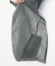 MKDGV74270 MK MICHEL KLEIN HOMME(MKミッシェルクランオム) 【MonoMax 5月号掲載】リネンタッチ楊柳 テーラードジャケット /セットアップ対応 グレー