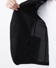 MKDGV74270 MK MICHEL KLEIN HOMME(MKミッシェルクランオム) 【MonoMax 5月号掲載】リネンタッチ楊柳 テーラードジャケット /セットアップ対応 ブラック