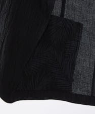 MKDGV74270 MK MICHEL KLEIN HOMME(MKミッシェルクランオム) 【MonoMax 5月号掲載】リネンタッチ楊柳 テーラードジャケット /セットアップ対応 ブラック