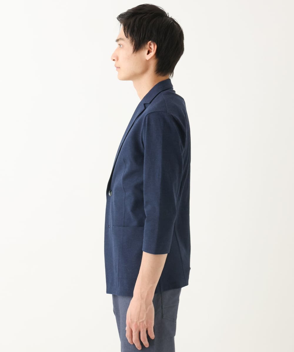 MKDHA62130 MK MICHEL KLEIN HOMME(MKミッシェルクランオム) ジャーディガン / マイクロカノコストレッチ ネイビー