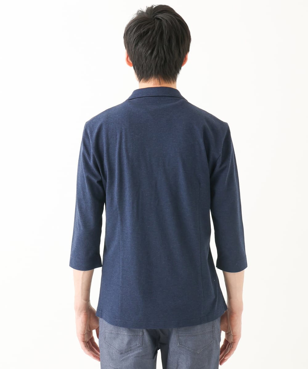 MKDHA62130 MK MICHEL KLEIN HOMME(MKミッシェルクランオム) ジャーディガン / マイクロカノコストレッチ ネイビー