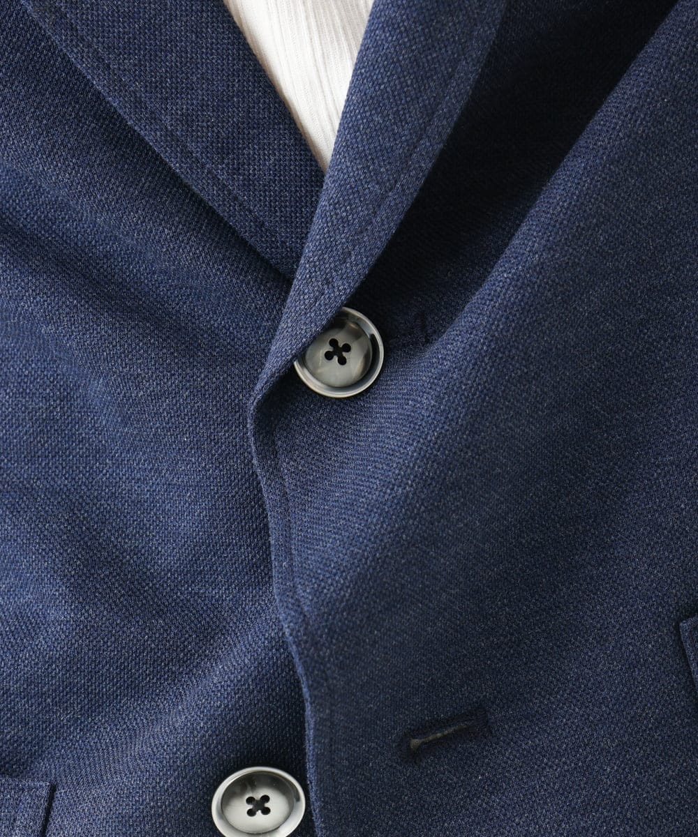 MKDHA62130 MK MICHEL KLEIN HOMME(MKミッシェルクランオム) ジャーディガン / マイクロカノコストレッチ ネイビー