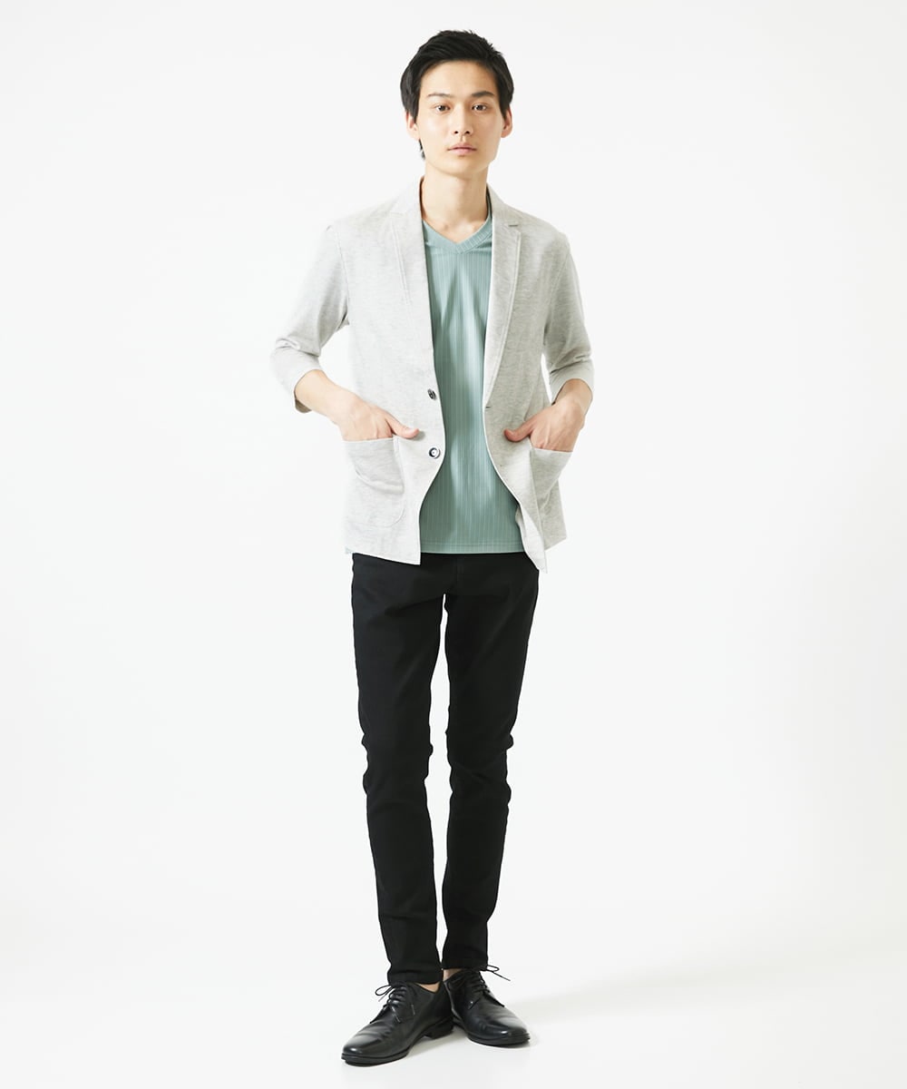 MKDHA62130 MK MICHEL KLEIN HOMME(MKミッシェルクランオム) ジャーディガン / マイクロカノコストレッチ アイボリー