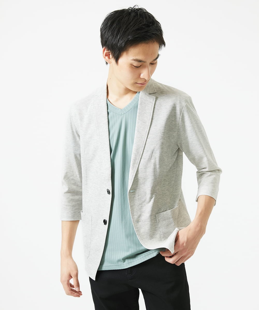 MKDHA62130 MK MICHEL KLEIN HOMME(MKミッシェルクランオム) ジャーディガン / マイクロカノコストレッチ アイボリー