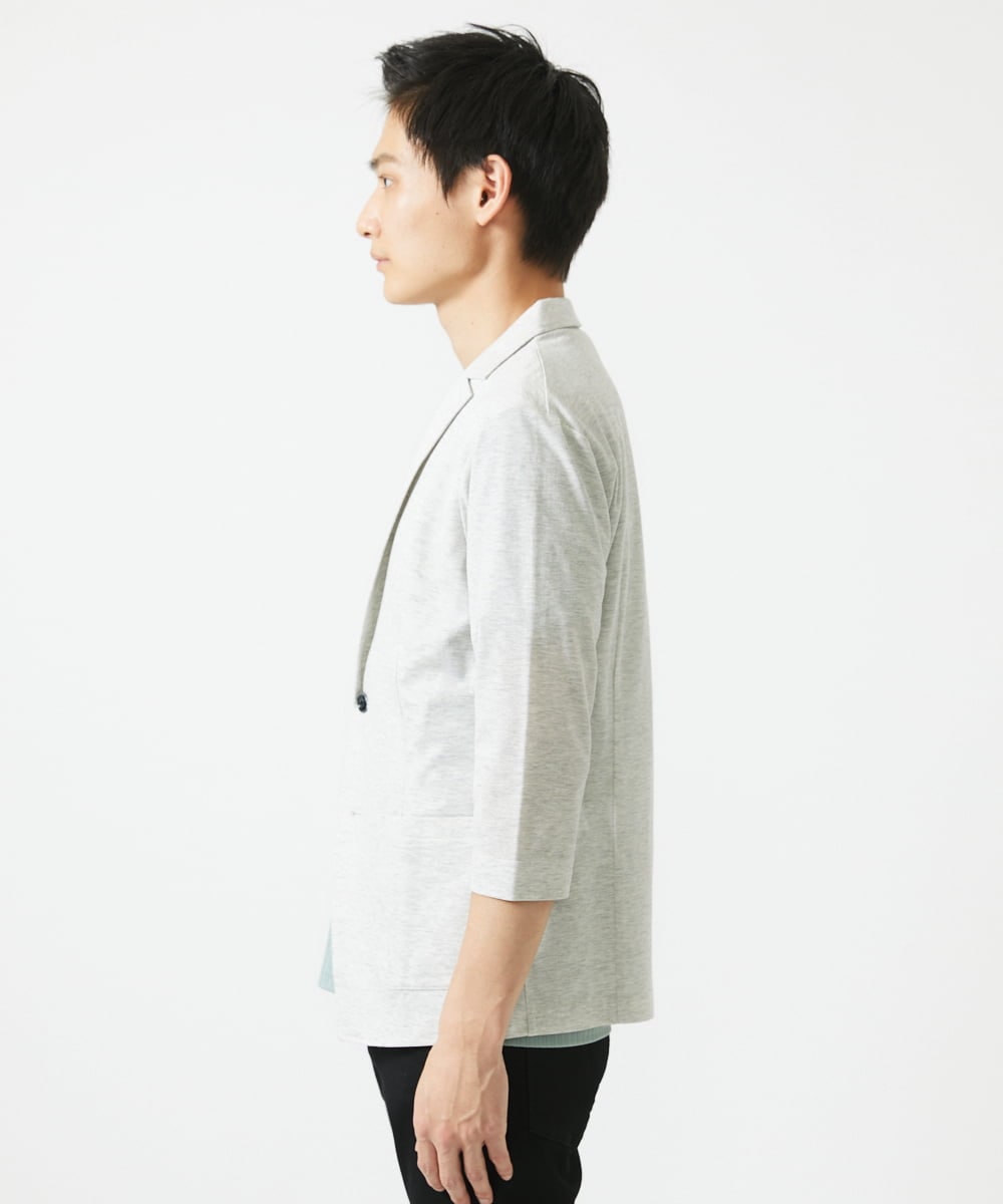 MKDHA62130 MK MICHEL KLEIN HOMME(MKミッシェルクランオム) ジャーディガン / マイクロカノコストレッチ アイボリー