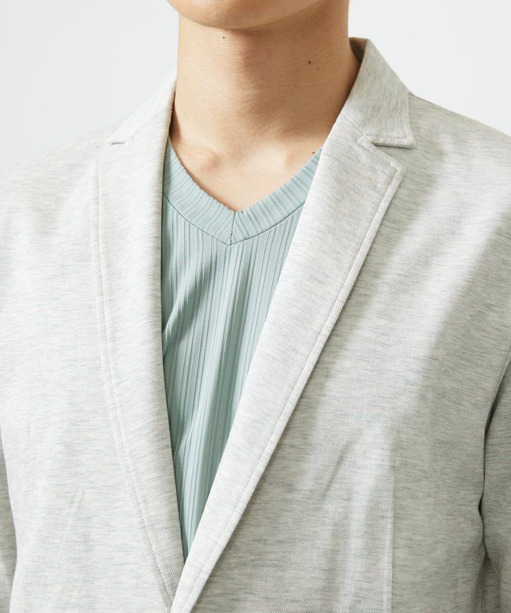 MKDHA62130 MK MICHEL KLEIN HOMME(MKミッシェルクランオム) ジャーディガン / マイクロカノコストレッチ アイボリー