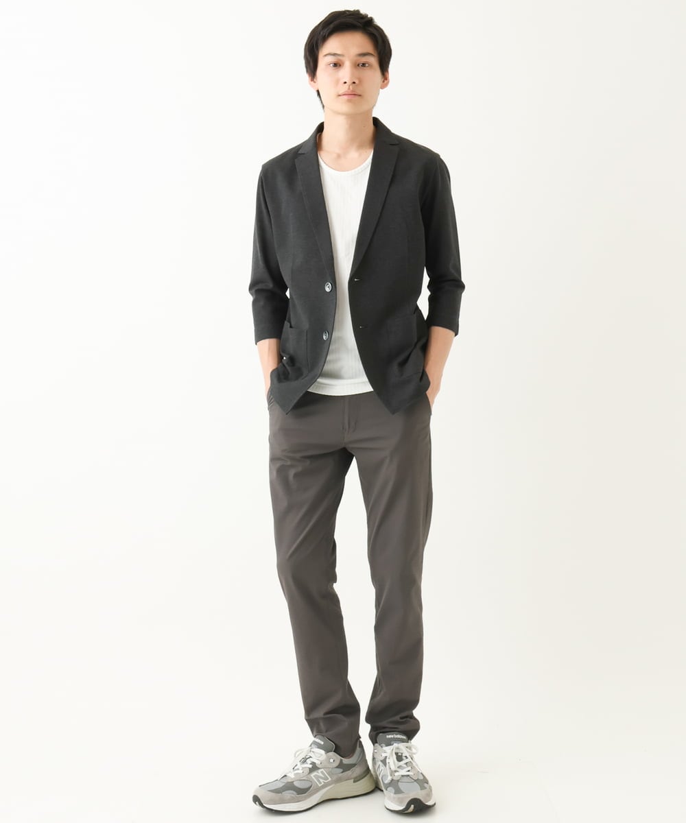 MKDHA62130 MK MICHEL KLEIN HOMME(MKミッシェルクランオム) ジャーディガン / マイクロカノコストレッチ ダークグレー