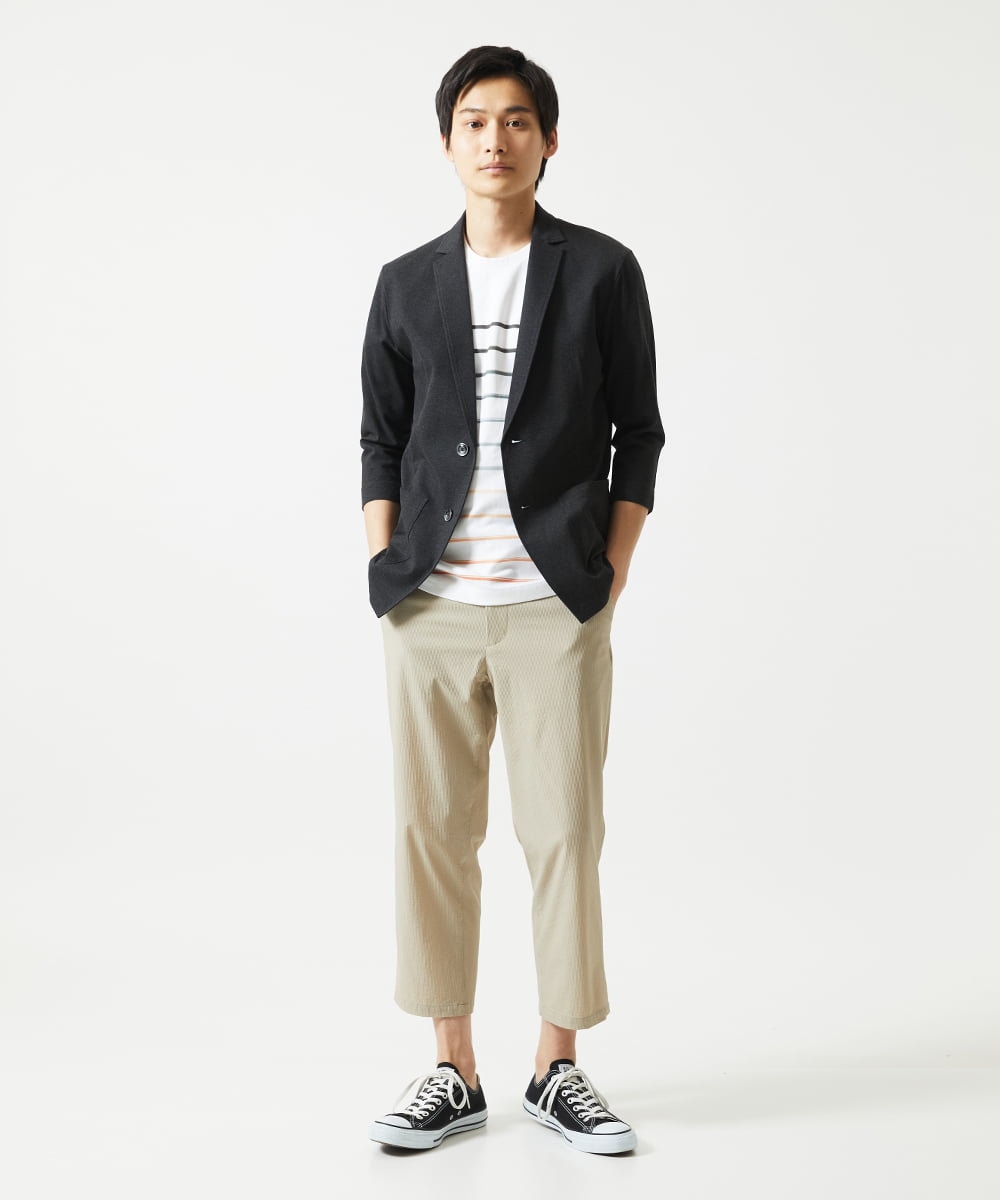 MKDHA62130 MK MICHEL KLEIN HOMME(MKミッシェルクランオム) ジャーディガン / マイクロカノコストレッチ ダークグレー