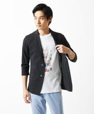 MKDHA62130 MK MICHEL KLEIN HOMME(MKミッシェルクランオム) ジャーディガン / マイクロカノコストレッチ ダークグレー