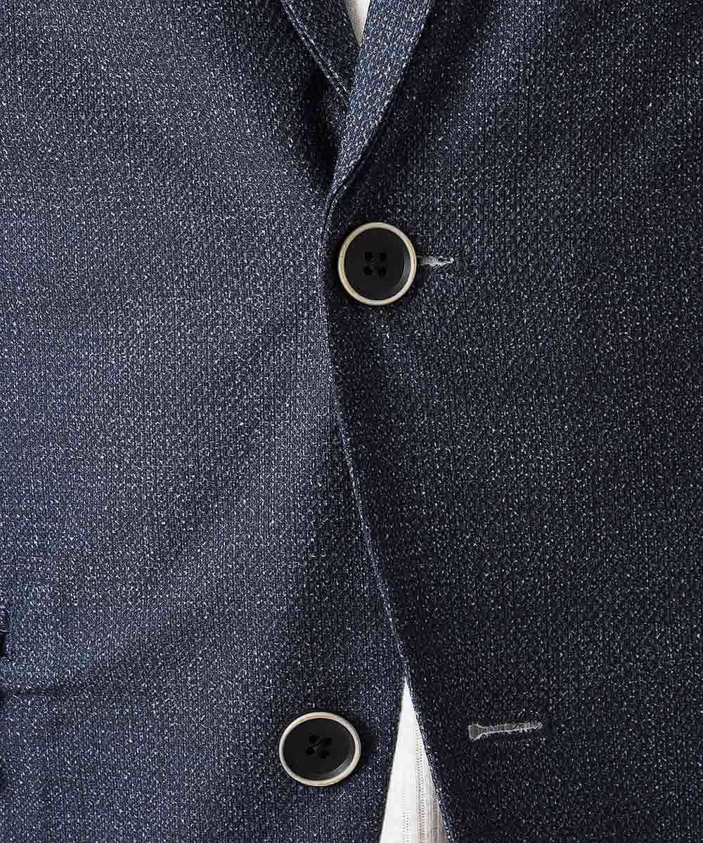 MKDHJ70150 MK MICHEL KLEIN HOMME(MKミッシェルクランオム) 【洗えるワーキングジャケット】テックイージーメッシュ ブルー