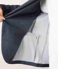 MKDHJ70150 MK MICHEL KLEIN HOMME(MKミッシェルクランオム) 【洗えるワーキングジャケット】テックイージーメッシュ ブルー