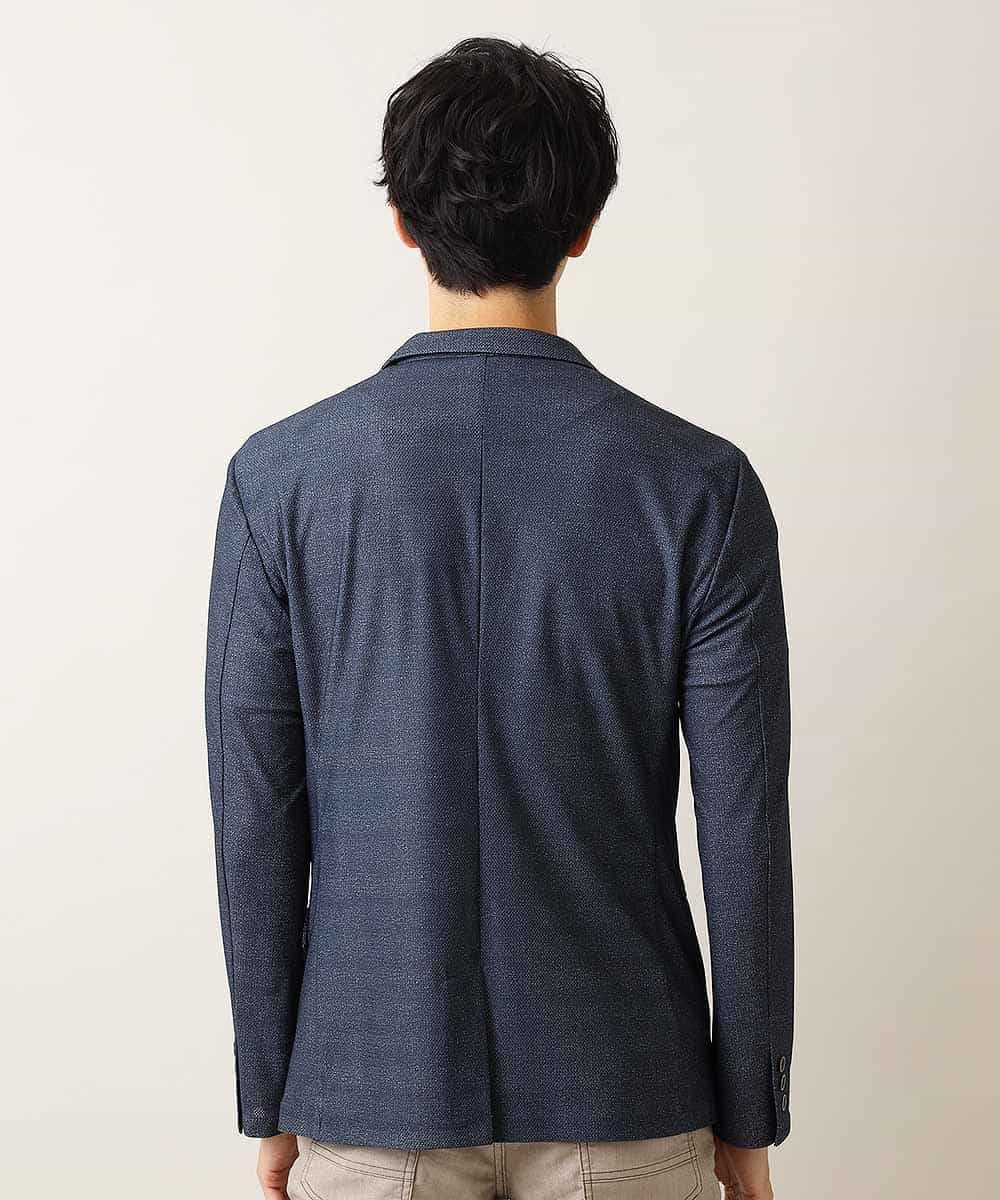 MKDHJ70150 MK MICHEL KLEIN HOMME(MKミッシェルクランオム) 【洗えるワーキングジャケット】テックイージーメッシュ ブルー