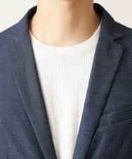 MKDHJ70150 MK MICHEL KLEIN HOMME(MKミッシェルクランオム) 【洗えるワーキングジャケット】テックイージーメッシュ ブルー