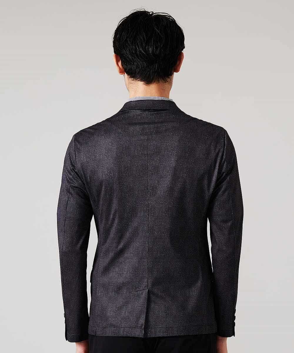 MKDHJ70150 MK MICHEL KLEIN HOMME(MKミッシェルクランオム) 【洗えるワーキングジャケット】テックイージーメッシュ ダークグレー