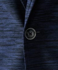 MKDJA65120 MK MICHEL KLEIN HOMME(MKミッシェルクランオム) 【洗える / ドライタッチ】ブライトリネンカットジャケット  ネイビー