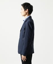 MKDJA70230 MK MICHEL KLEIN HOMME(MKミッシェルクランオム) ハケメシャンブレー コンバーチブルジャケット ネイビー