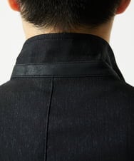 MKDJA70230 MK MICHEL KLEIN HOMME(MKミッシェルクランオム) ハケメシャンブレー コンバーチブルジャケット ブラック