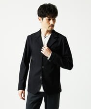 MKDJA70230 MK MICHEL KLEIN HOMME(MKミッシェルクランオム) ハケメシャンブレー コンバーチブルジャケット ブラック