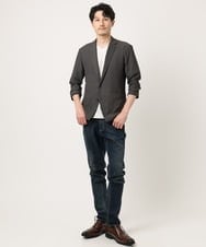 MKDJC03090 MK MICHEL KLEIN HOMME(MKミッシェルクランオム) クラフトヨウリュウジャケット ダークグレー