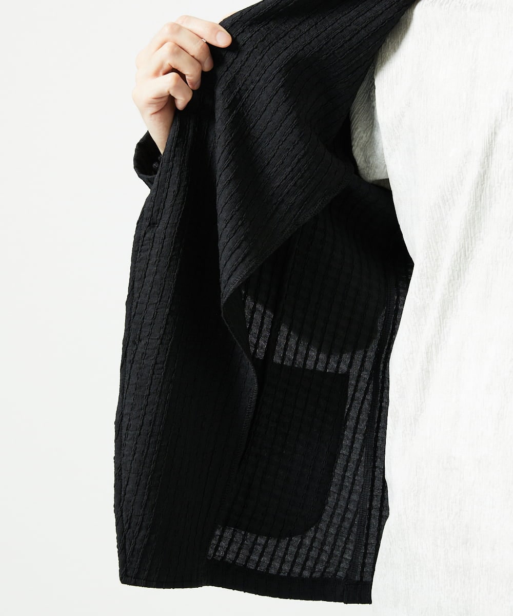 MKDJC03090 MK MICHEL KLEIN HOMME(MKミッシェルクランオム) クラフトヨウリュウジャケット ブラック