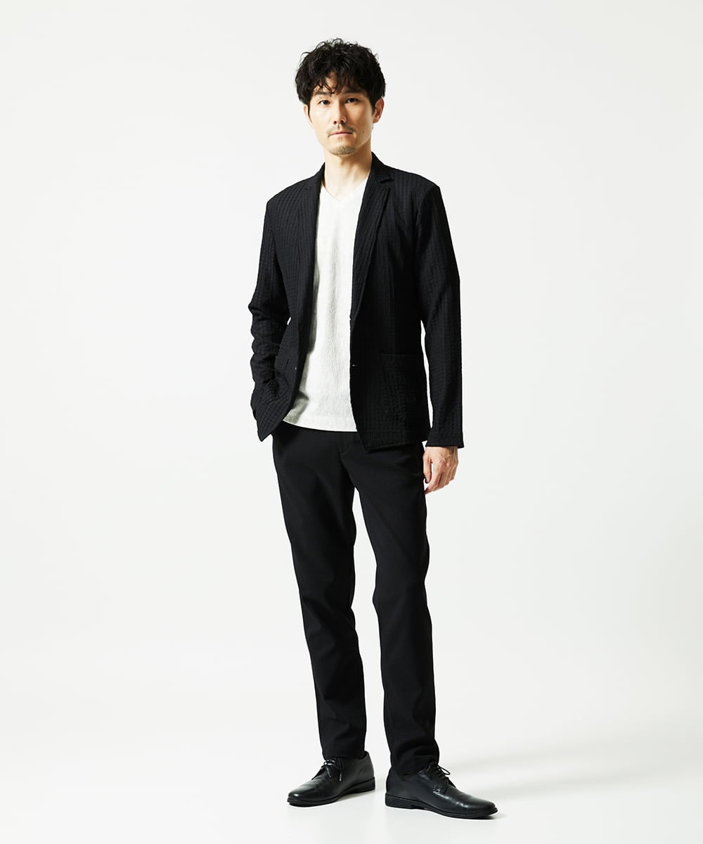 MKDJC03090 MK MICHEL KLEIN HOMME(MKミッシェルクランオム) クラフトヨウリュウジャケット ブラック