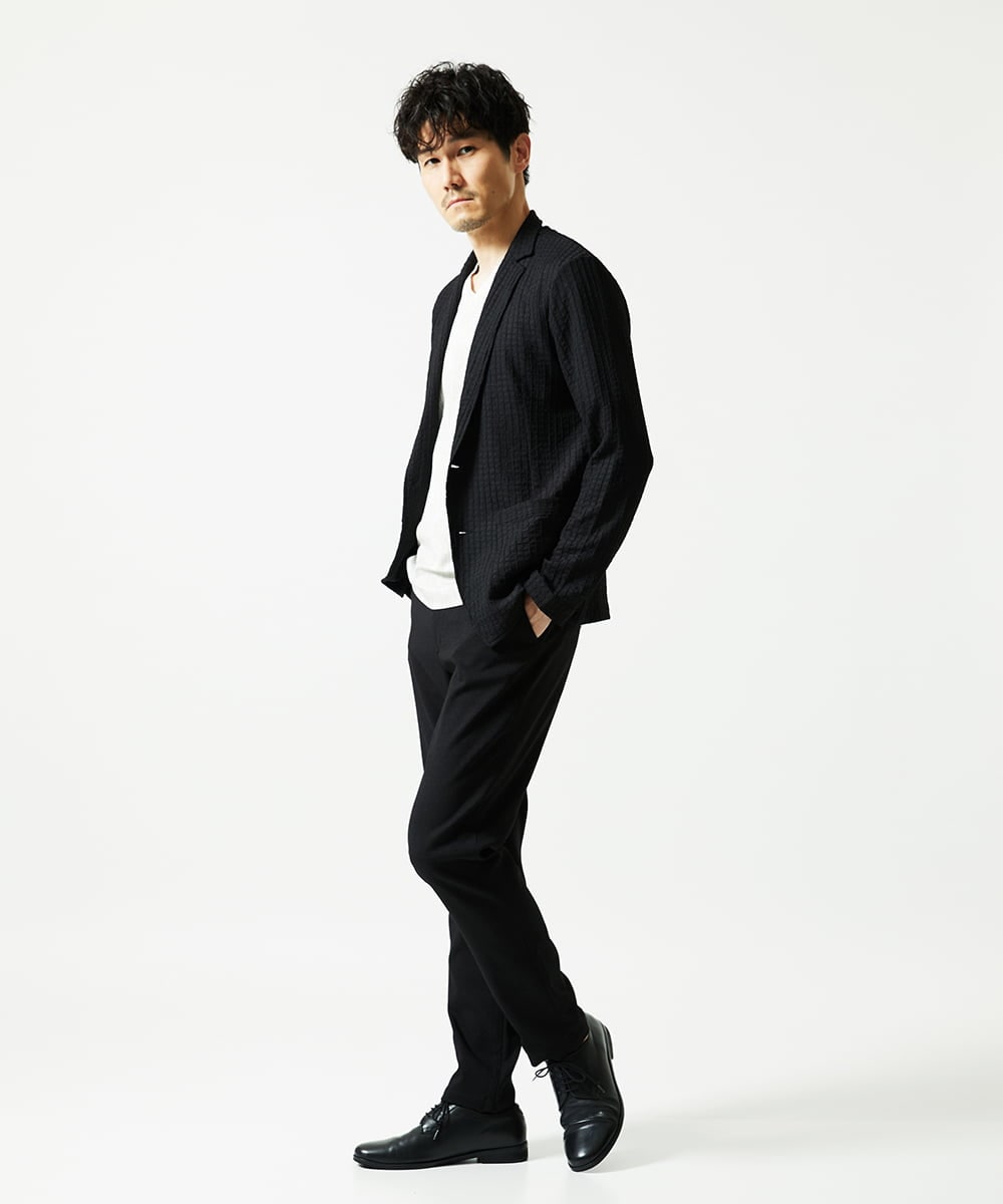 MKDJC03090 MK MICHEL KLEIN HOMME(MKミッシェルクランオム) クラフトヨウリュウジャケット ブラック