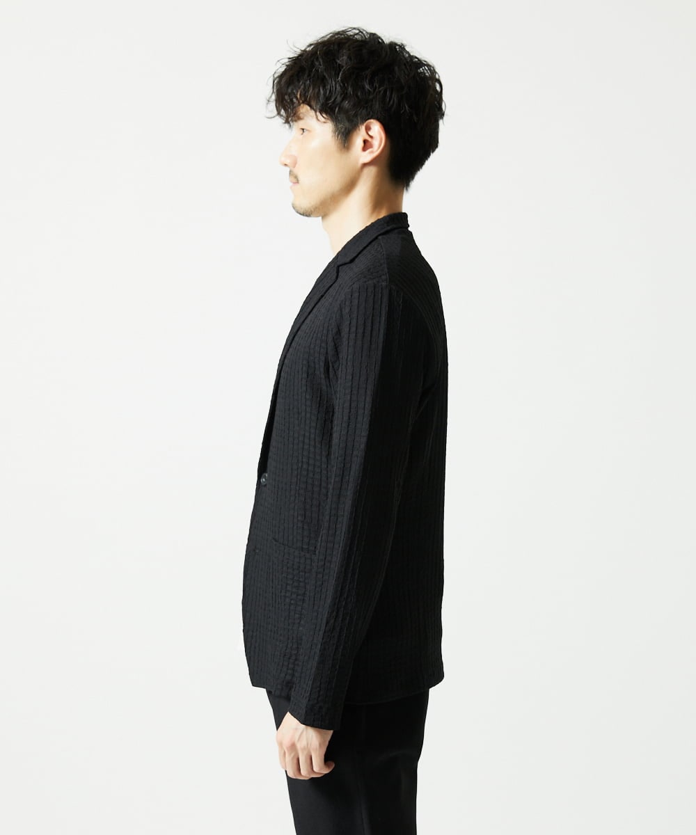 MKDJC03090 MK MICHEL KLEIN HOMME(MKミッシェルクランオム) クラフトヨウリュウジャケット ブラック