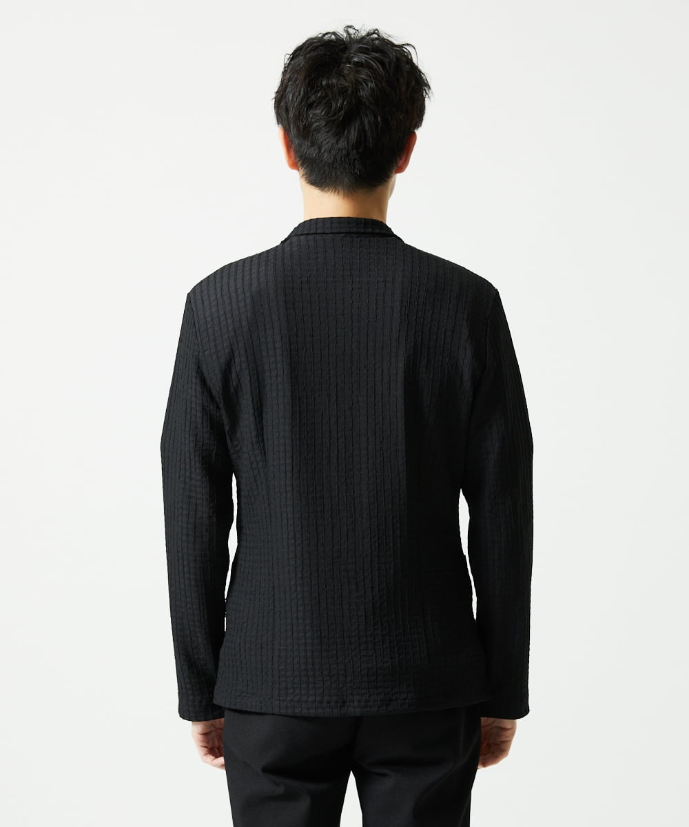 MKDJC03090 MK MICHEL KLEIN HOMME(MKミッシェルクランオム) クラフトヨウリュウジャケット ブラック